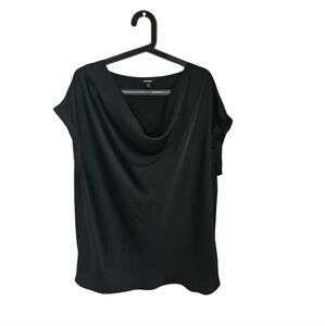Black Drape Blouse